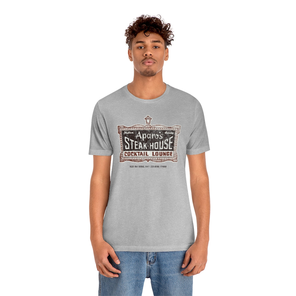 APARO'S STEAK HOUSE & COCKTAIL LOUNGE Short Sleeve Tee