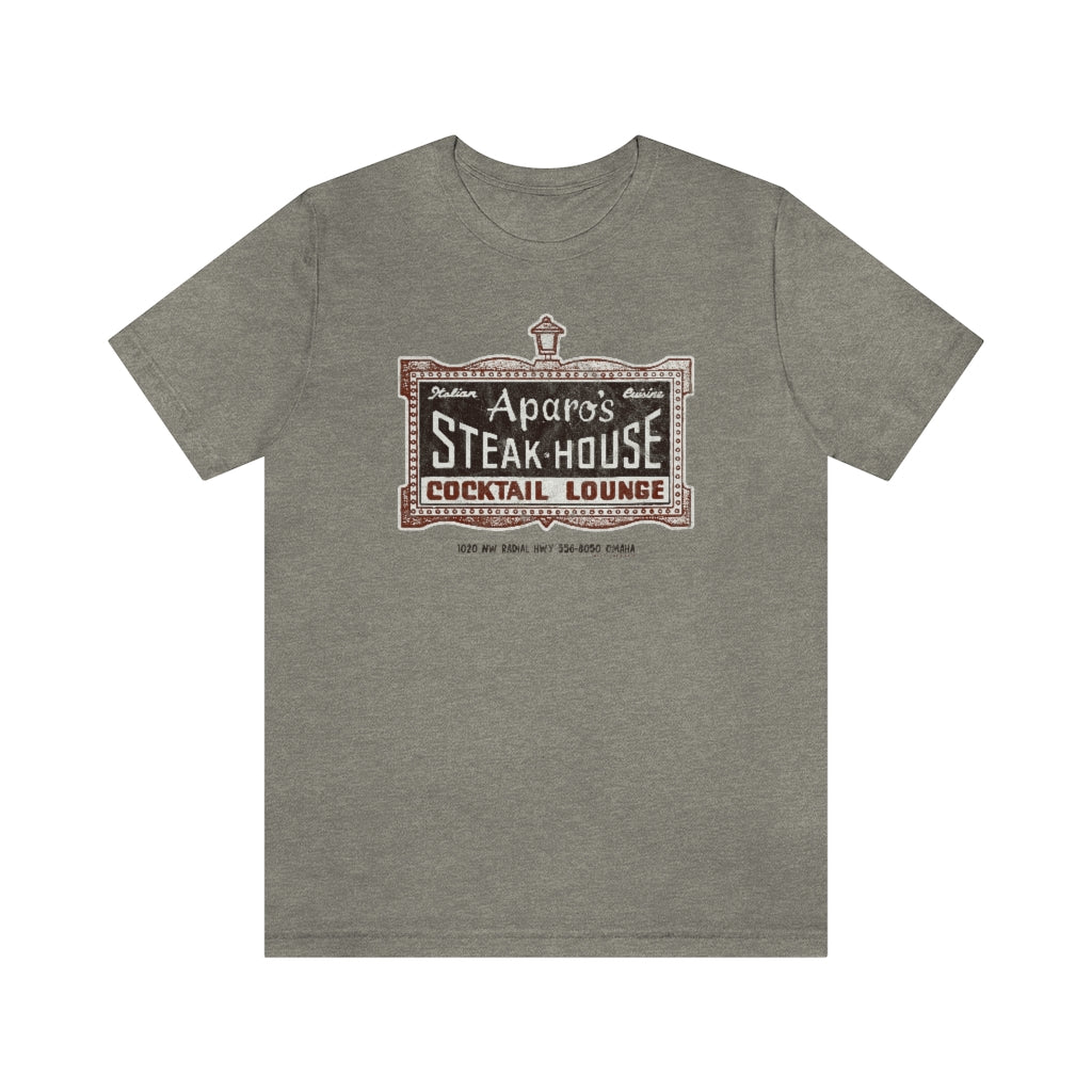 APARO'S STEAK HOUSE & COCKTAIL LOUNGE Short Sleeve Tee