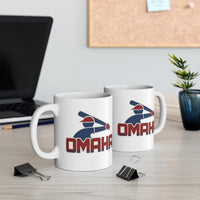 OMAHA RETRO COLLEGE BASEBALL Mug 11oz