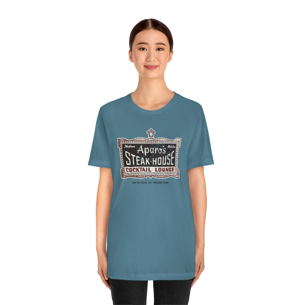 APARO'S STEAK HOUSE & COCKTAIL LOUNGE Short Sleeve Tee