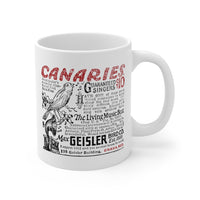 CANARIES $10 (VINTAGE OMAHA AD) Mug 11oz