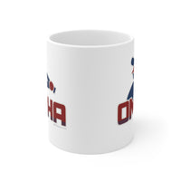 OMAHA RETRO COLLEGE BASEBALL Mug 11oz