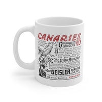 CANARIES $10 (VINTAGE OMAHA AD) Mug 11oz