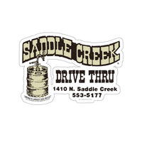 SADDLE CREEK DRIVE THRU Kiss-Cut Stickers