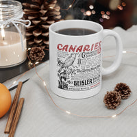 CANARIES $10 (VINTAGE OMAHA AD) Mug 11oz