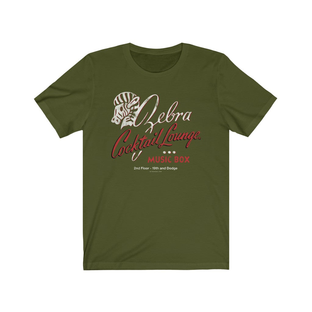 ZEBRA COCKTAIL LOUNGE (MUSIC BOX) Short Sleeve Tee