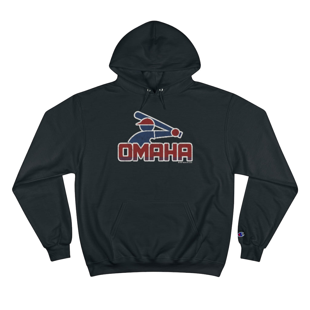 OMAHA RETRO COLLEGE BASEBALL Champion Hoodie