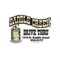 SADDLE CREEK DRIVE THRU Kiss-Cut Stickers