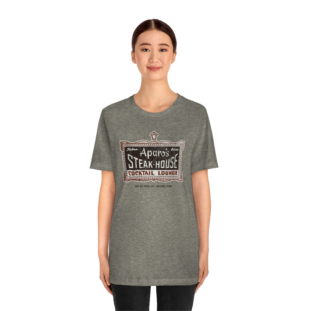 APARO'S STEAK HOUSE & COCKTAIL LOUNGE Short Sleeve Tee