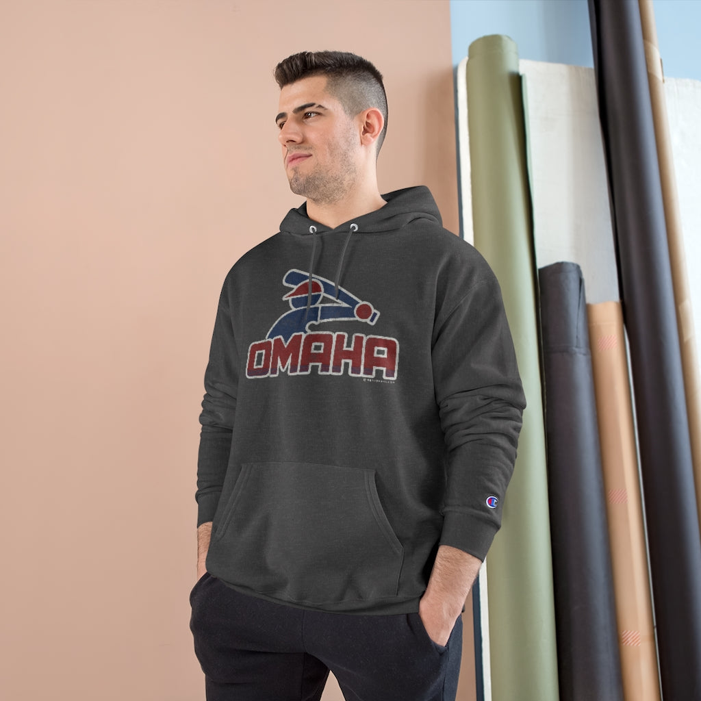 OMAHA RETRO COLLEGE BASEBALL Champion Hoodie